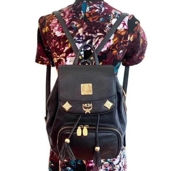 MCM Handbags - Authentic Preloved Leather MCM Mini Vintage Black